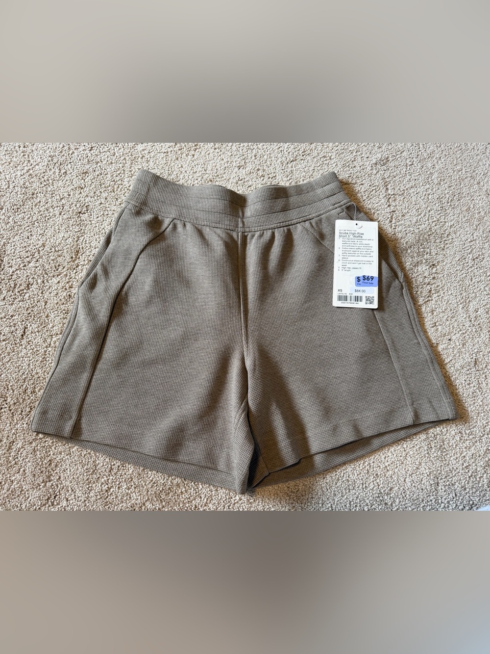 NEW Lululemon Scuba High-Rise Short Waffle Knit size XS or 4